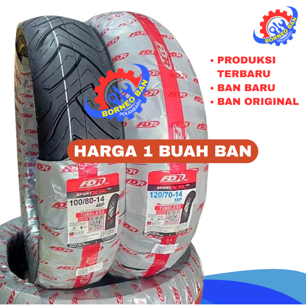 BAN TUBLES BAN TUBELESS 100/80-14, 120/70-14, 110/80-14, 100/70-14, 140/70-14 BAN FDR SPORT XR EVO R