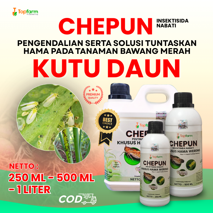 Insektisida Topfarm / Obat Kutu Daun Bawang Merah / Obat Bawang Terserang Kutu Daun / Obat Kutu Puti
