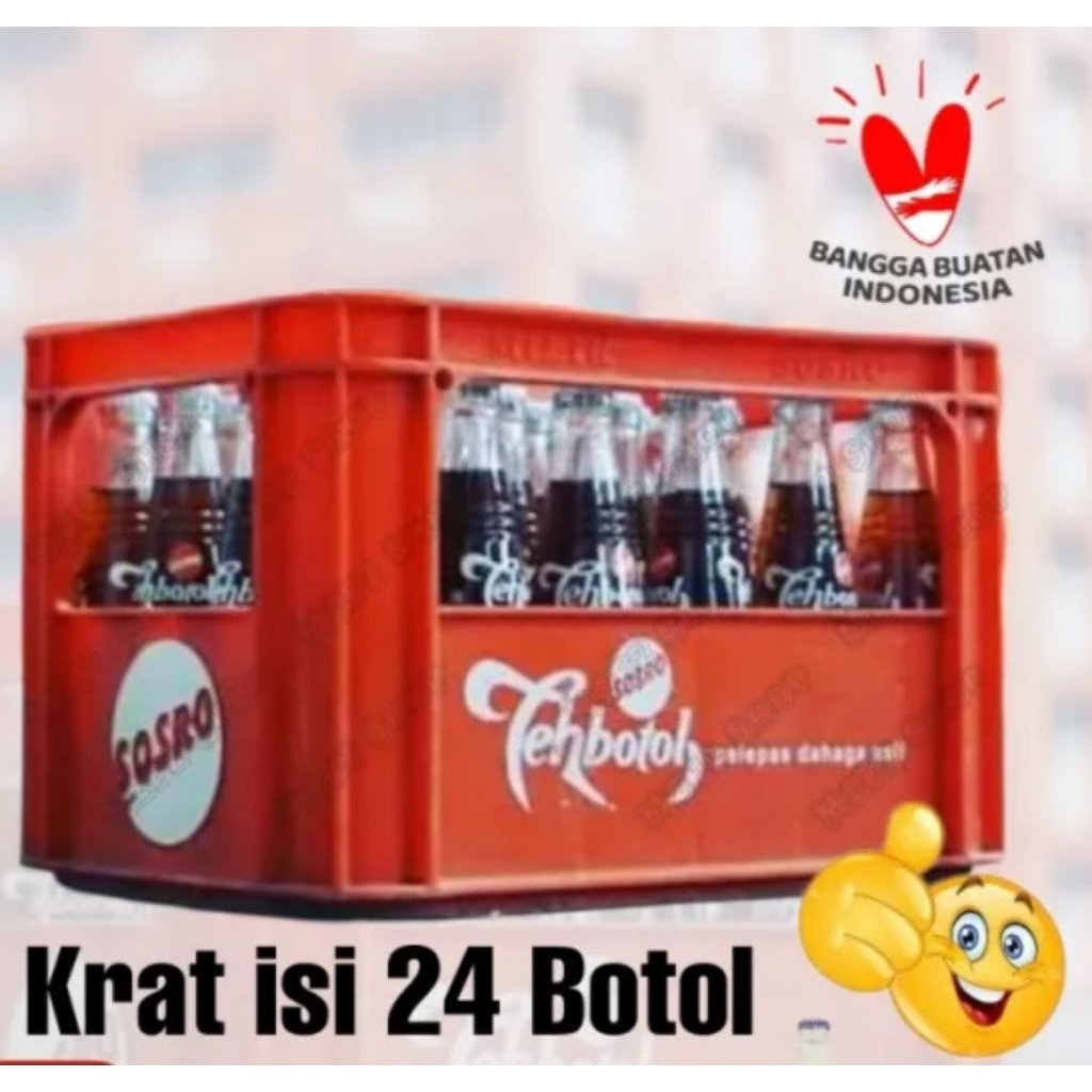 Teh Botol Sosro 1 Krat/Peti , Isi 24 Botol