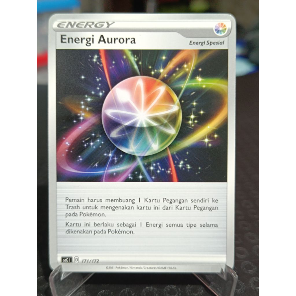 kartu pokemon TCG ori Indonesia energi aurora