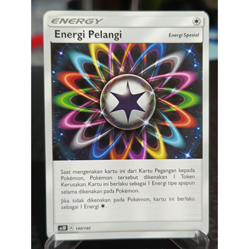 kartu pokemon TCG ori Indonesia energi pelangi