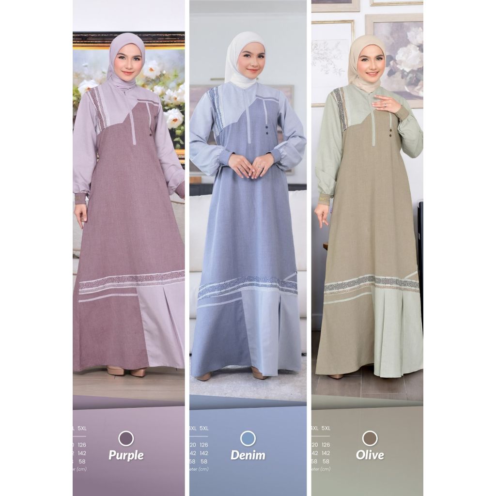 Gamis Lebaran 2026 Terbaru Raunapride Gamis Terbaru 2026 KINASIH Gamis Polos Wanita Muslimah Gamis W