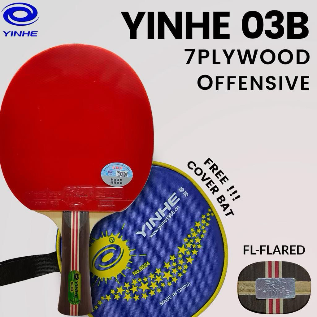 Bet Pingpong Tenis Meja YINHE 03B Plus Cover Original