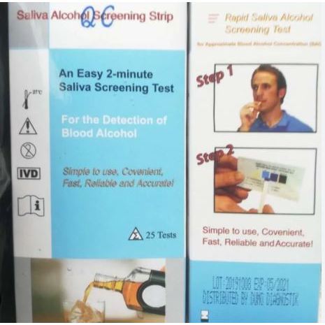 Alat Test Saliva Alkohol 25 test strip
