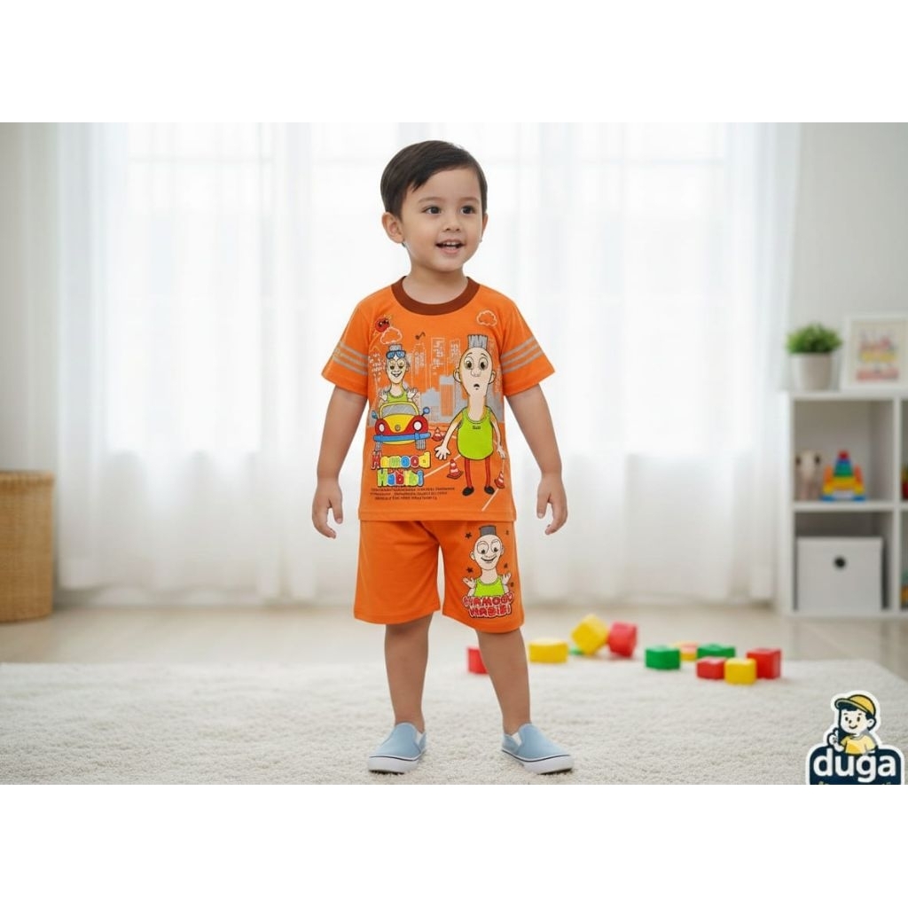 SETELAN BAJU ANAK LAKI DAN PEREMPUAN HAMOOD HABIBI USIA 1-10TAHUN