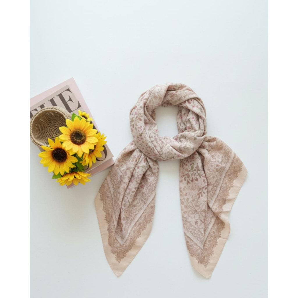 Moora - Kerudung Voal Motif | Hijab Voal Premium | Hijab Printing Bahan Voal Premium