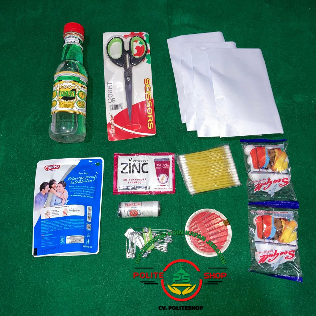 Perlengkapan kain kafan Set jenazah tanpa kain