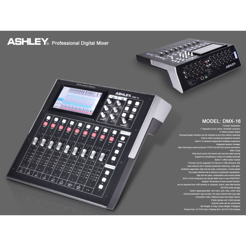 DIGITAL MIXER AUDIO ASHLEY DMX16 DMX 16 GARANSI ORIGINAL
