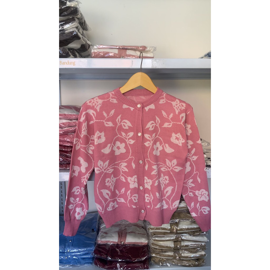 Sweater cardigan knit/cardigan knit