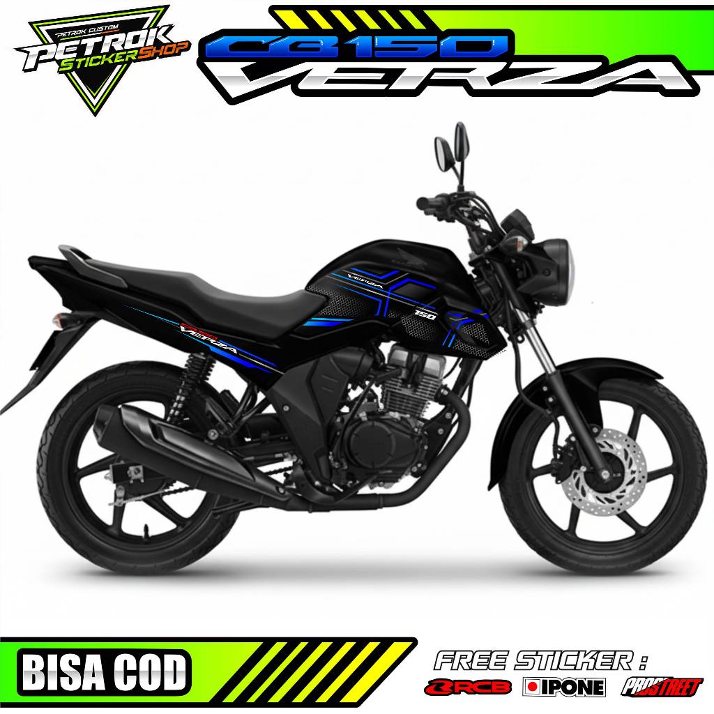 STRIPING VARIASI HONDA CB VERZA 150/ STICKER LIST MOTOR HONDA CB VERZA 150