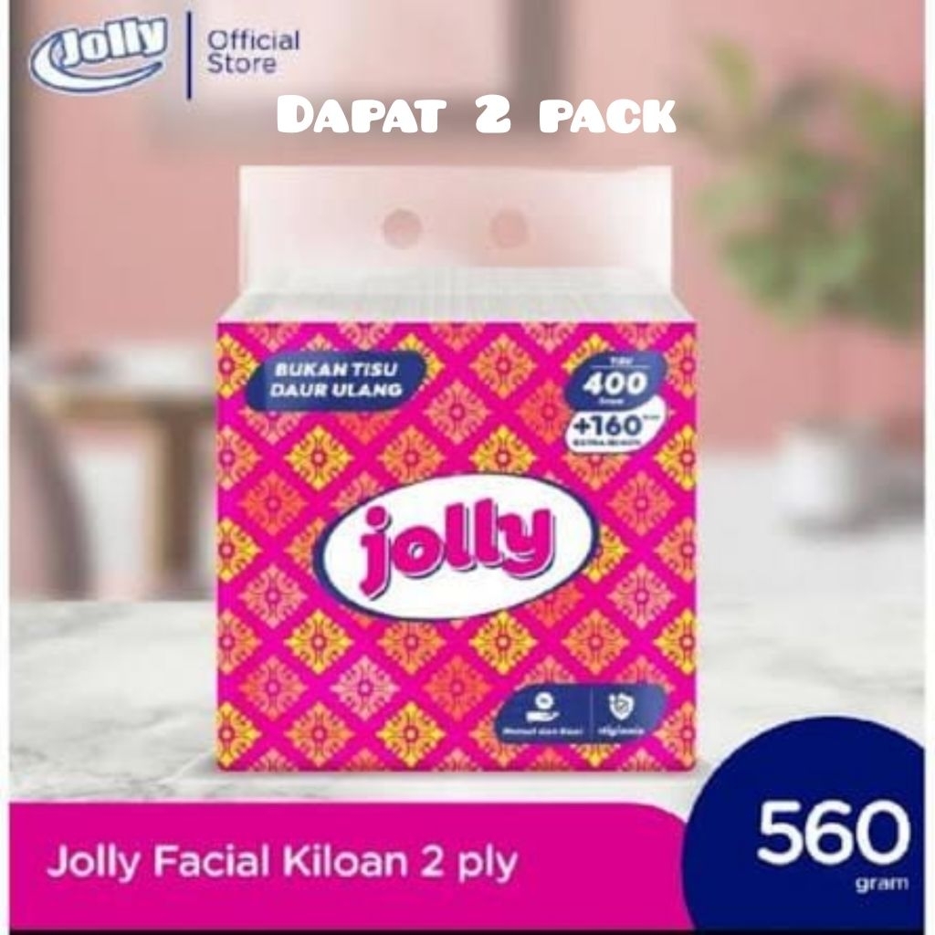 Jolly Facial Foam 560 sheet tissue 2 PACK