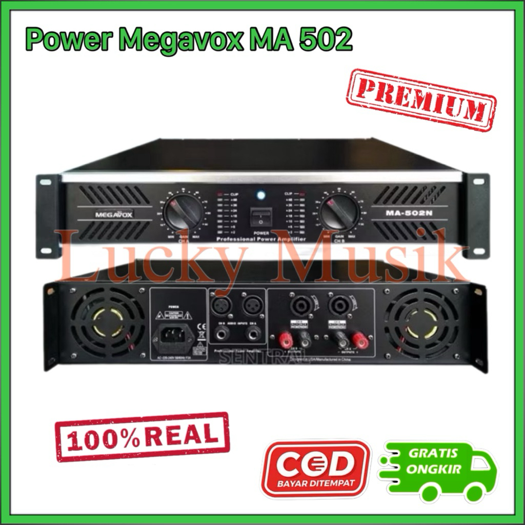 AMPLI POWER MEGAVOX MA502 ORIGINAL POWER MEGAVOX MA 502