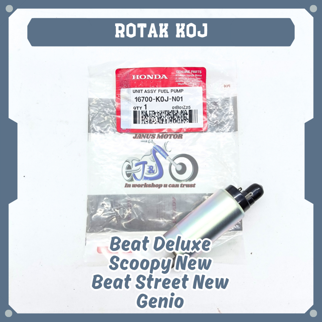 Rotak Injeksi Honda KOJ Rotak Fuel Pump Beat Deluxe Scoopy New Beat Street Genio Dinamo Pompa Bensin