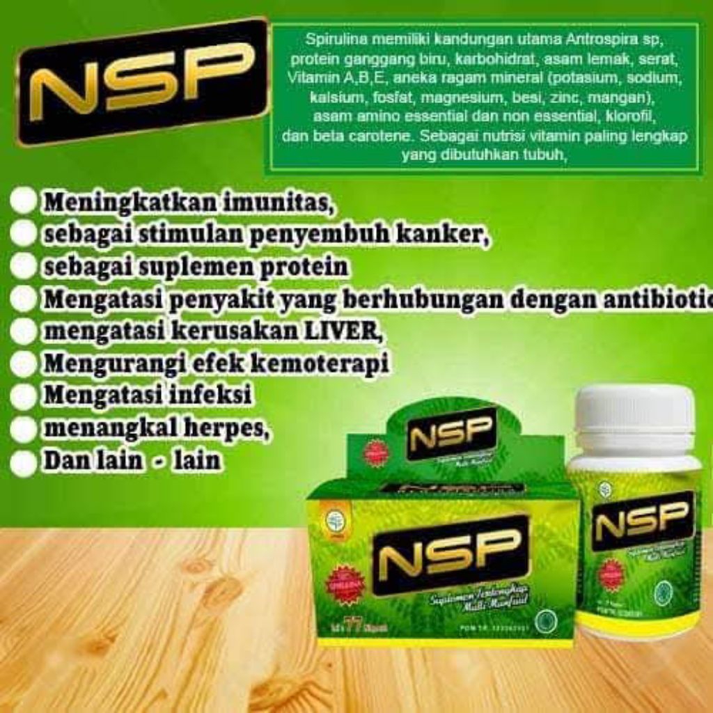 NSP NEO SPIRULINA 77 kapsul