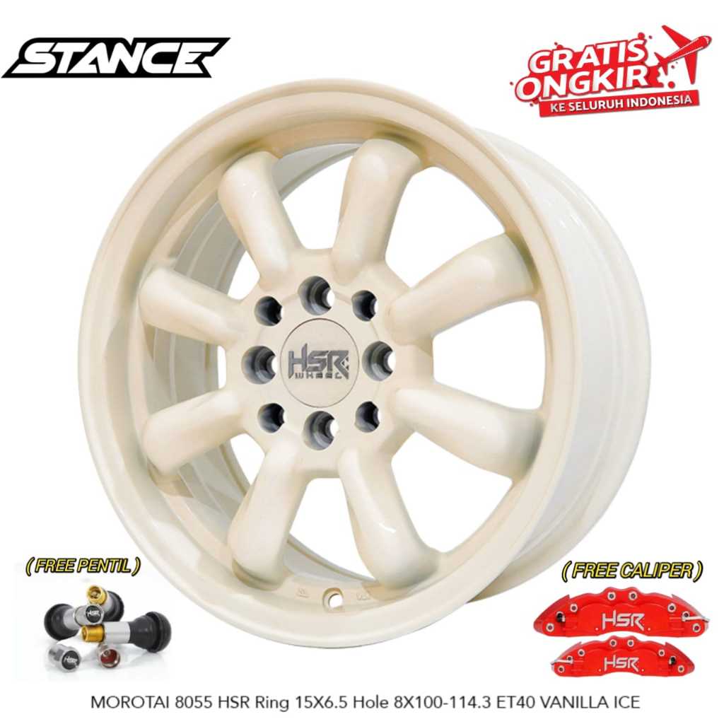 Velg Mobil Rally Ring 15 HSR Morotai Avanza Brio Agya Vanilla Ice Original HSR Morotai