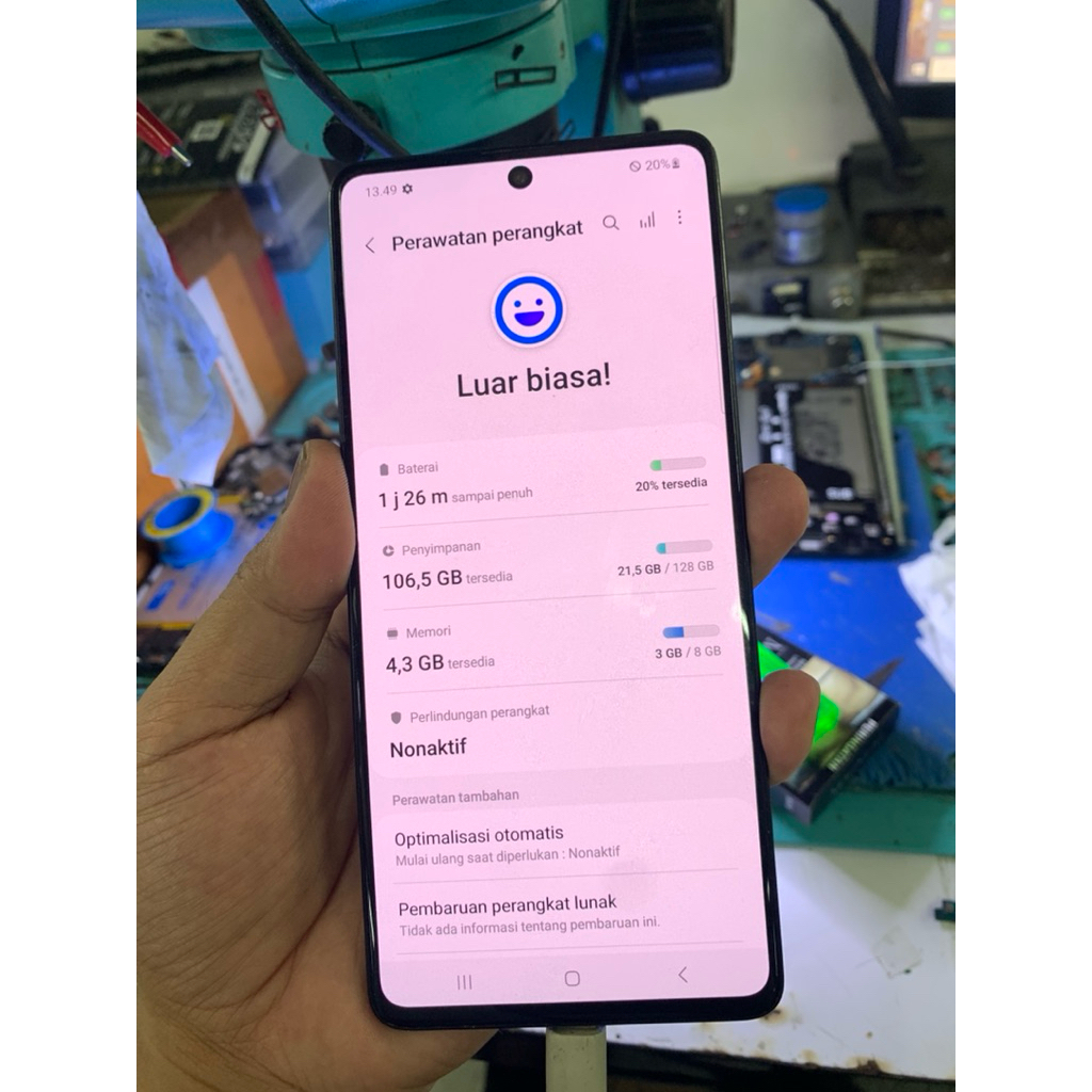 mesin samsung a71 8/128 normal