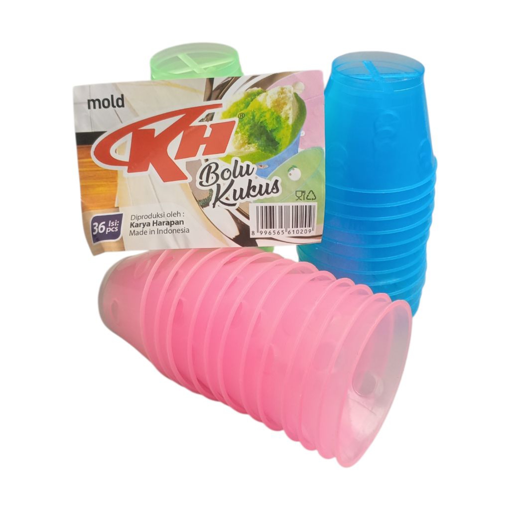 72 PCS Cetakan Bolu Kukus Plastik Warna KH/Cetakan Kue/Cetakan Bolu Kukus Plastik/Cetakan Kue Bolu K