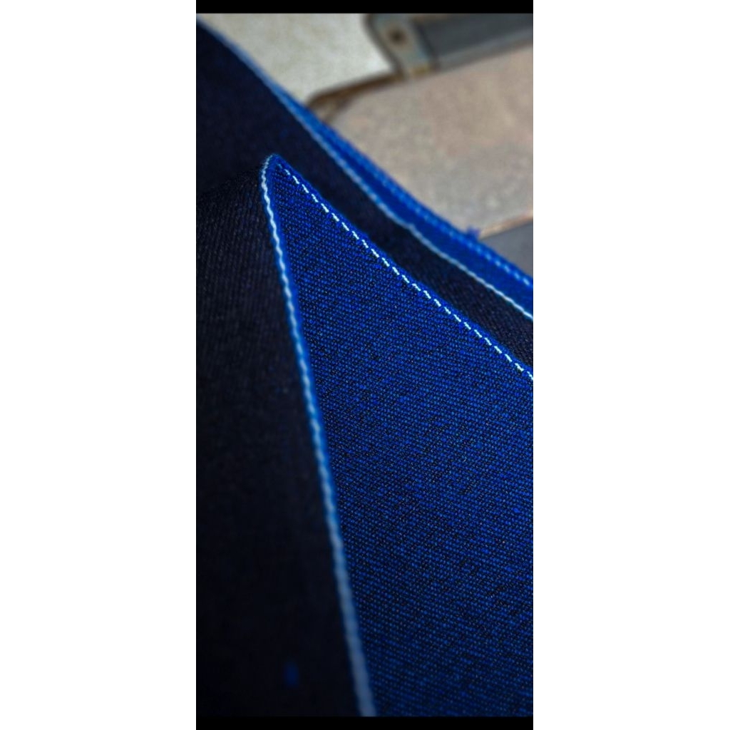 BLUE WEFT 18oz SELVEDGE DENIM UNSANFORIZED FABRIC