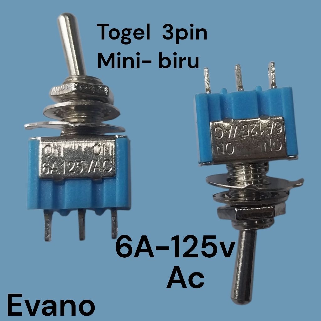 SWITCH TOGEL ON-OFF MINI BIRU