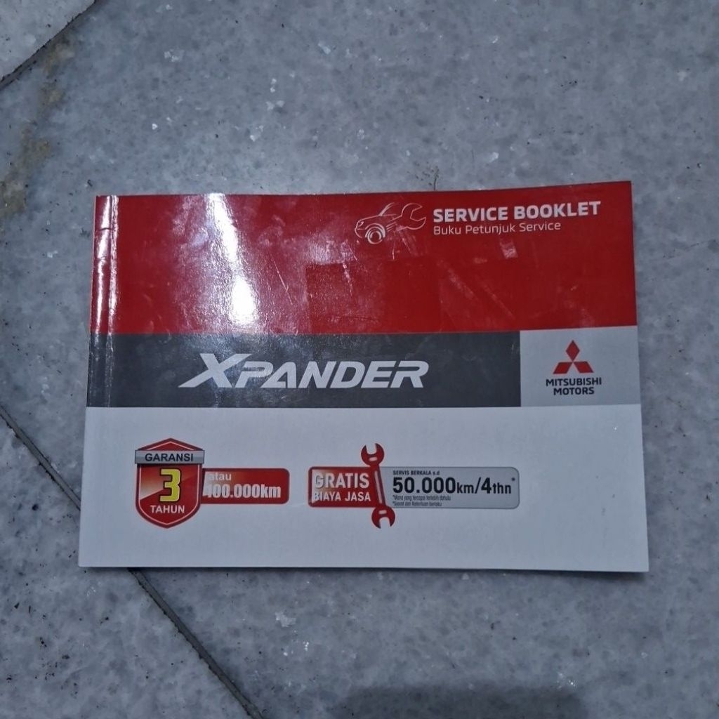 Buku Servis Mobil Mitsubishi Xpander Bekas.