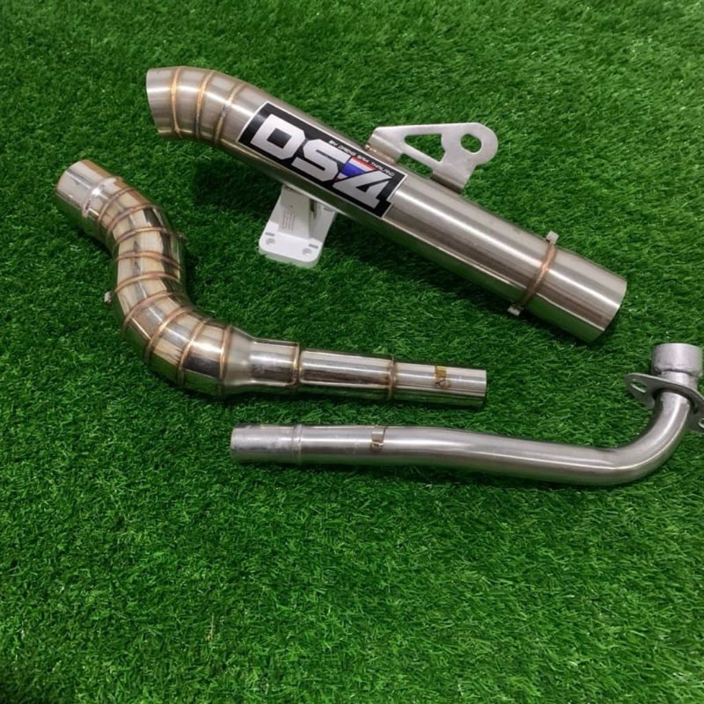 SUPER OPEN DS4 TITIT 1SET OPEN PIPE HIGHMOUNT FOR WAVE 125/100/110 SMASH115 RAIDERJ KRISS125 XRM125/