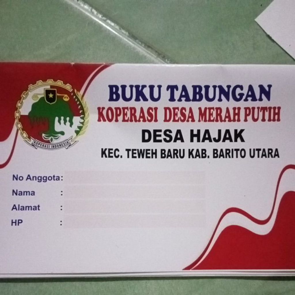 BUKU TABUNGAN SIMPANAN KOPERASI DESA MERAH PUTIH