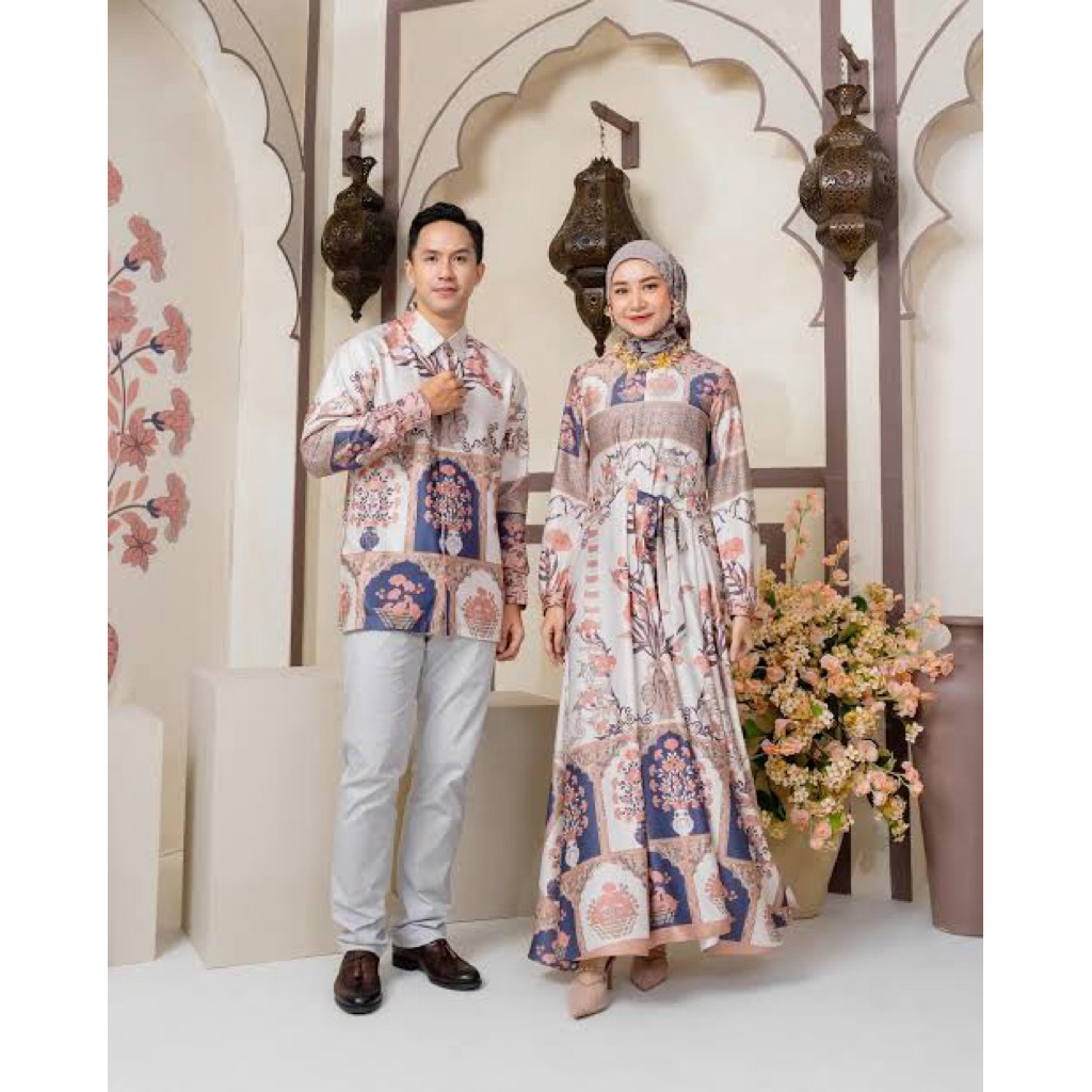 Marygold Series Greisyofficial Raya Sarimbit Gamis baju Lebaran
