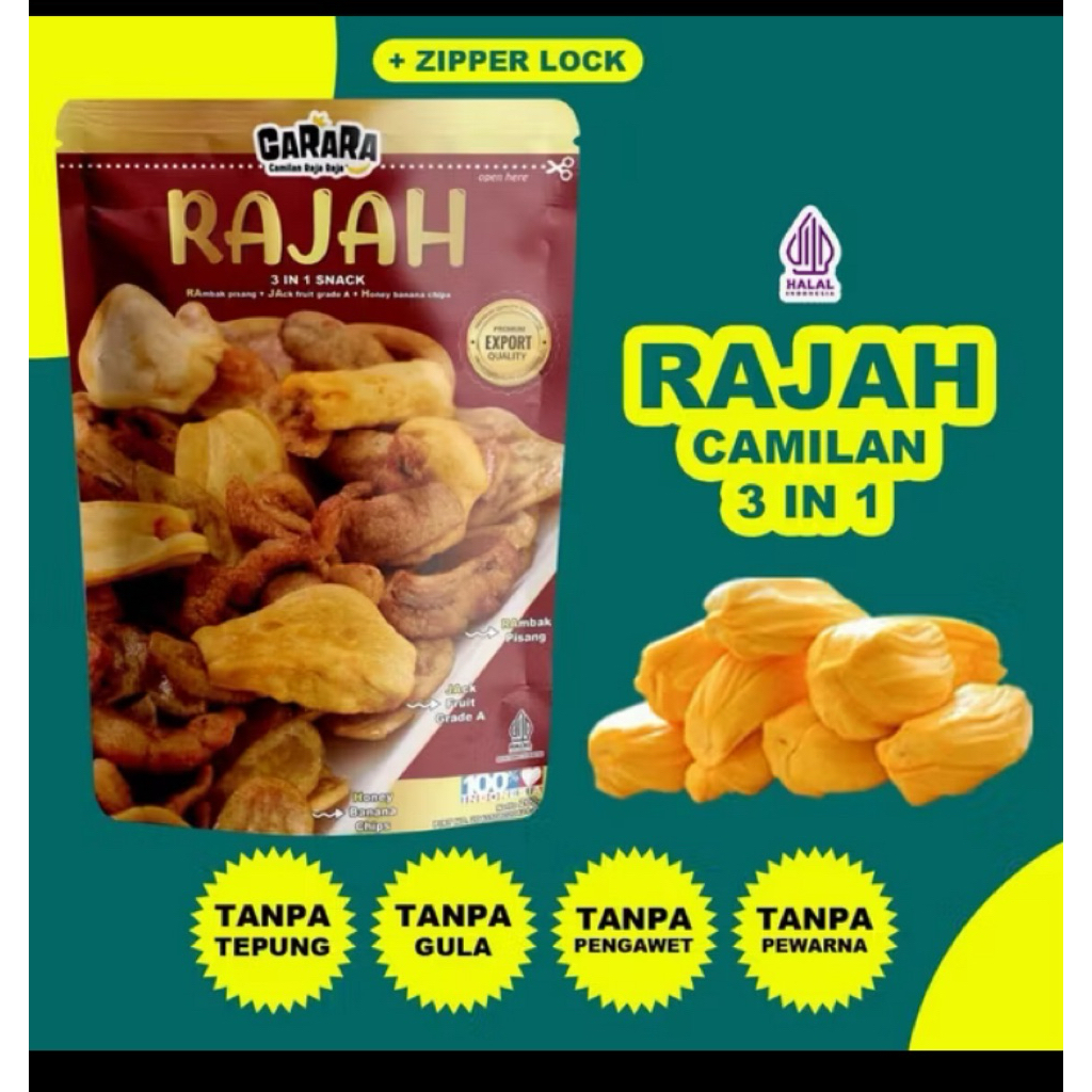 Carara BEST SELLER Rajah 3 in 1 No tepung, gula,pewarna,pengawet