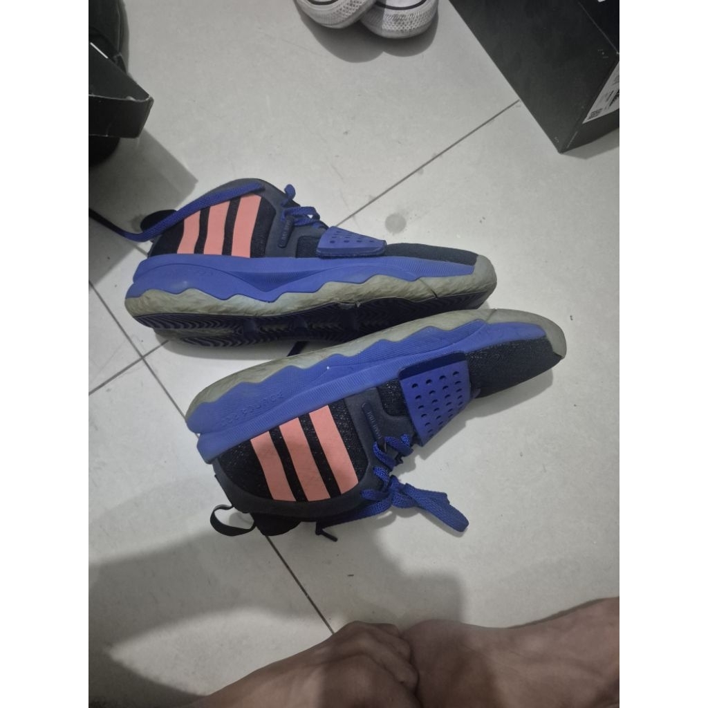 adidas dame 8 extply basketball blue size 43