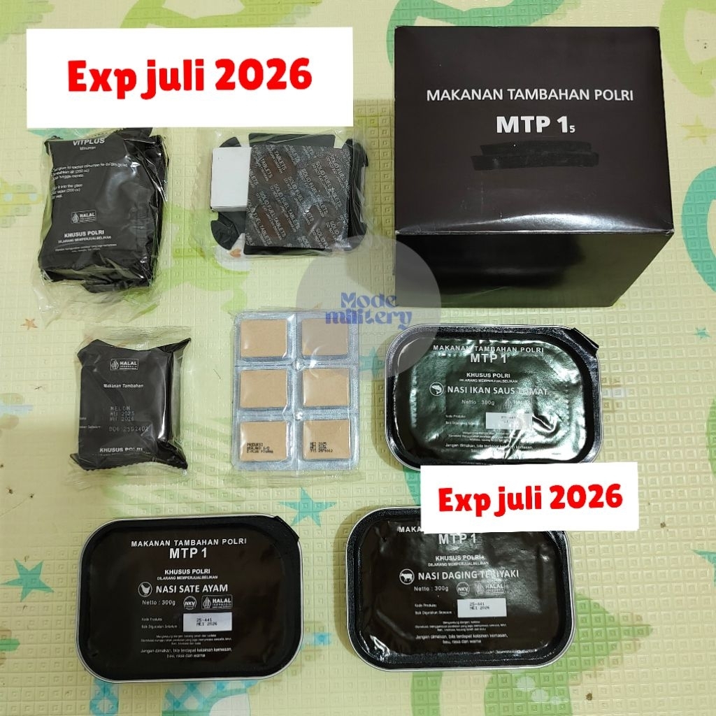 Ransum polri l Makanan camping l lengkap 1 set murah l MTP Polri