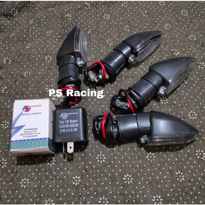 Flasher sen sein RG + 4 pcs lampu sen mini vixion new lampu sein mini vixion new cb150r vixion old u