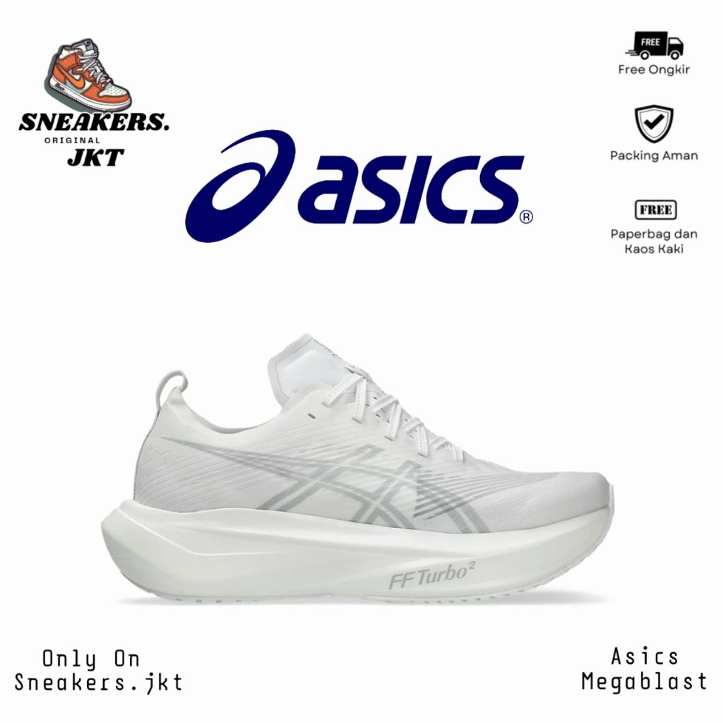 Sepatu Running Asics Megablast White 1013A170.100 Original