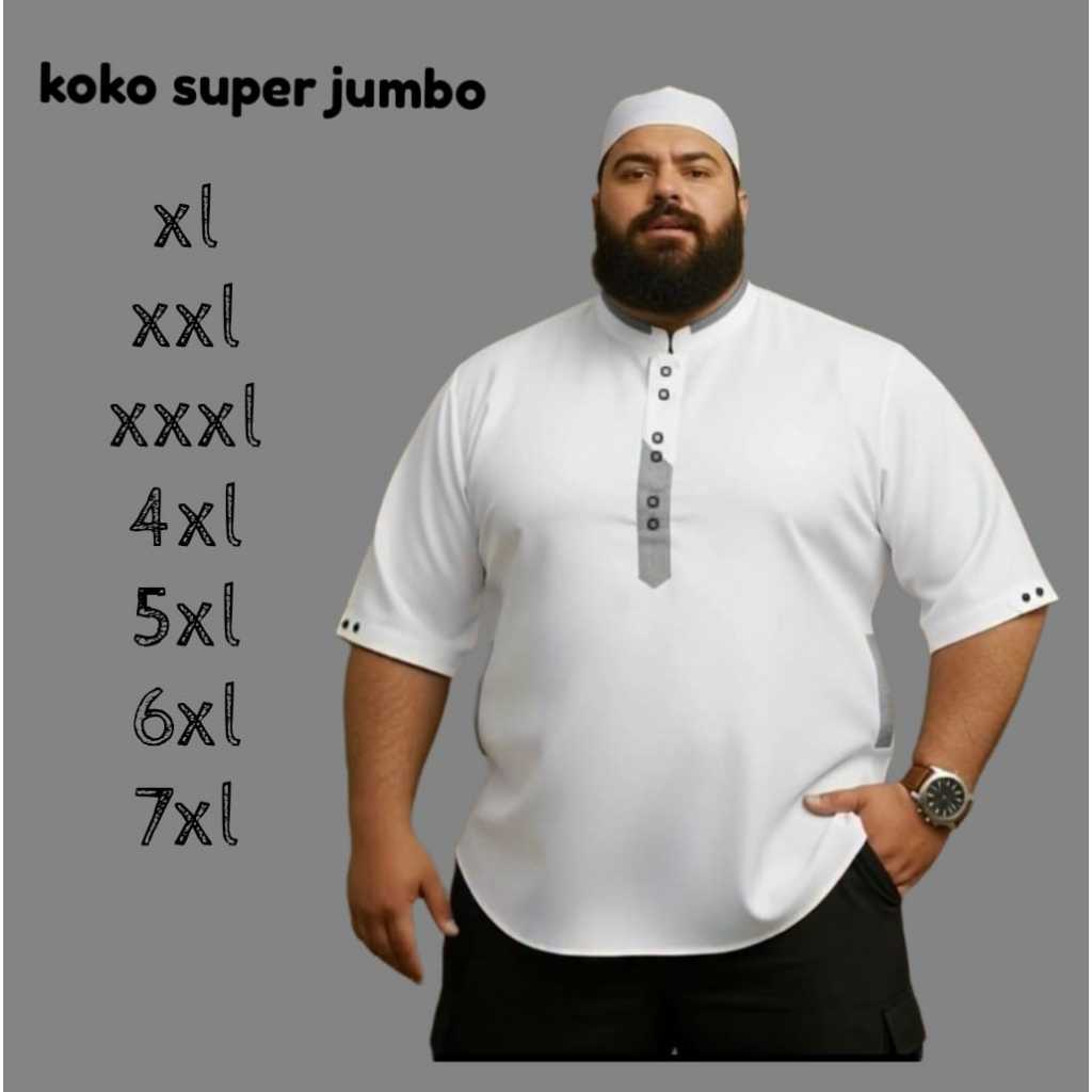 KOKO KURTA LENGAN HITAM SIZE JUMBO S - 8XL