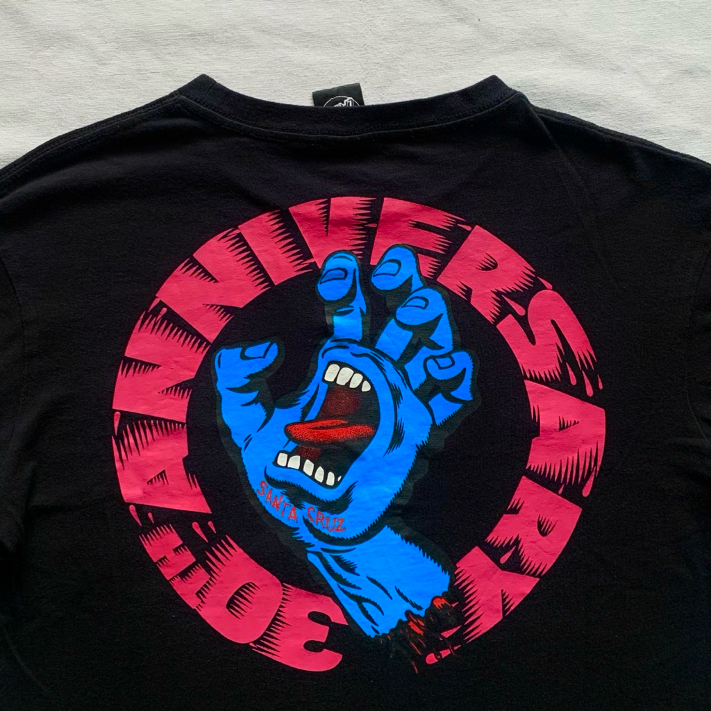 Kaos Santa Cruz Long Sleeve • Size S • Streetwear Pria Original