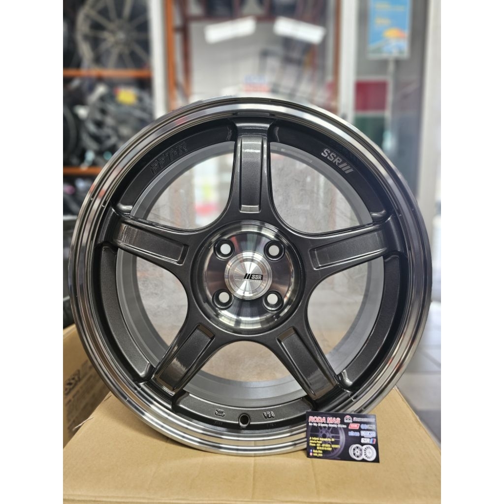 Velg SSR GTX03 ORIGINAL R17 pcd4x100 (Velg Jazz, Yaris, Atto1, Mazda2, Fronx, Baleno Hatchback, City