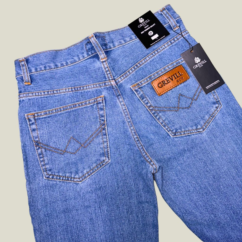Celana Panjang Jeans Grevill Standar Pria - Celana jeans wrangler standar