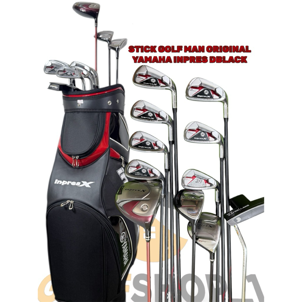 Stick Golf Man Yamaha Inpres Dblack Red Shaft Graphite Flek Reguler Second Original