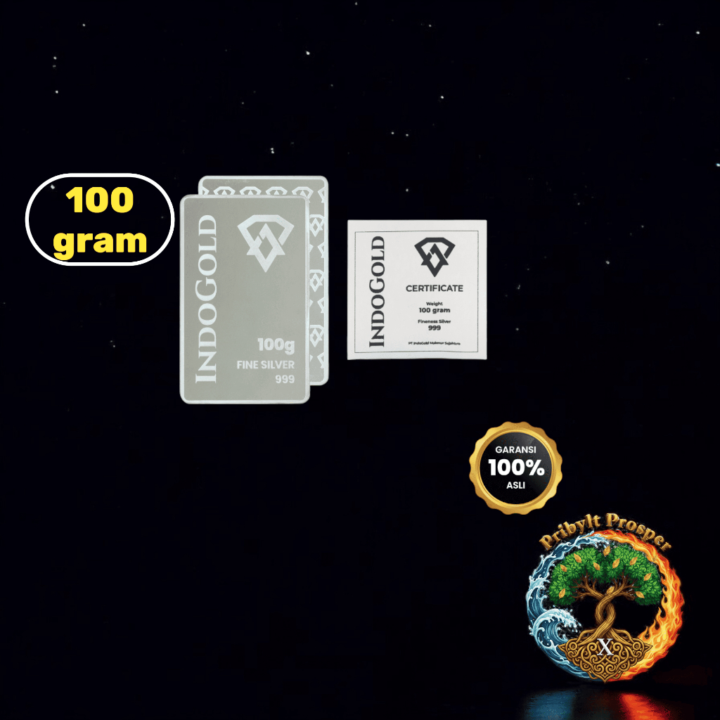 Perak Indogold 100 Gram Murni