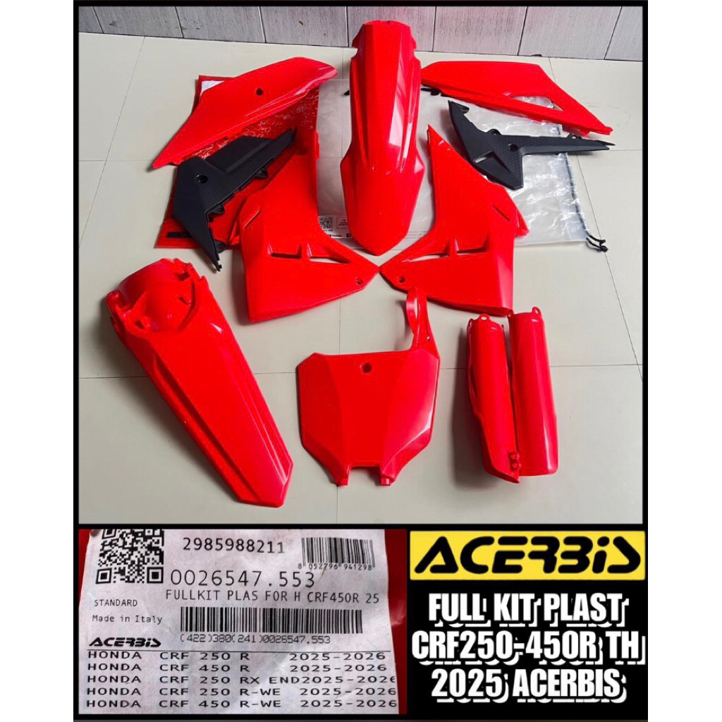 full kit plast CRF250-450R tahun 2025 Acerbis