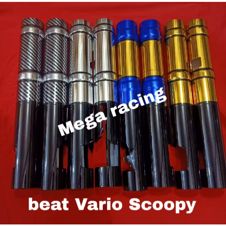 COVER SHOCK VARIASI DEPAN BEAT SCOOPY GENIO VARIO GOLD BIRU MERAH TWOTONE CARBON SILVER