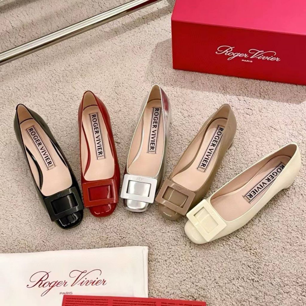 Shoes LS1RV-015(001) RV Pump Heels Belle Vivier Sepatu Wanita