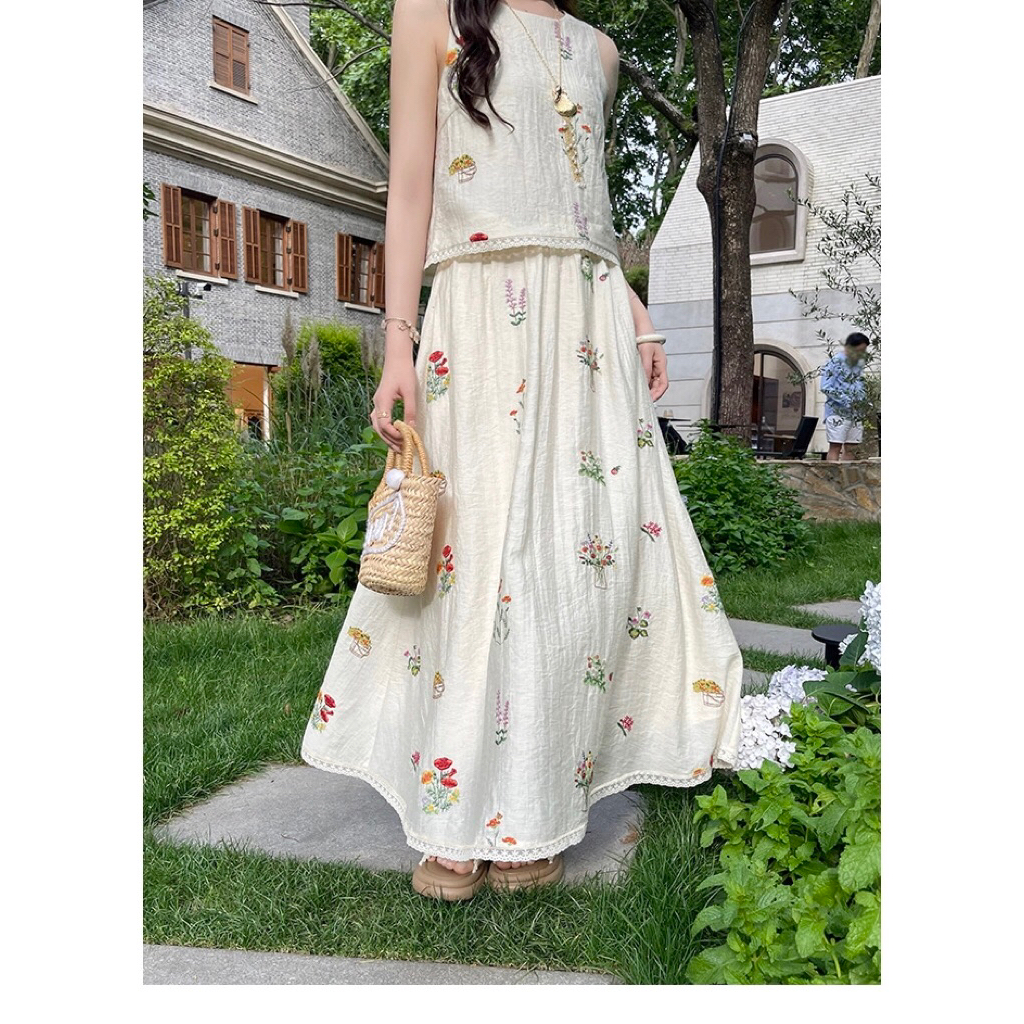 Rok Bunga Wanita Style Korea