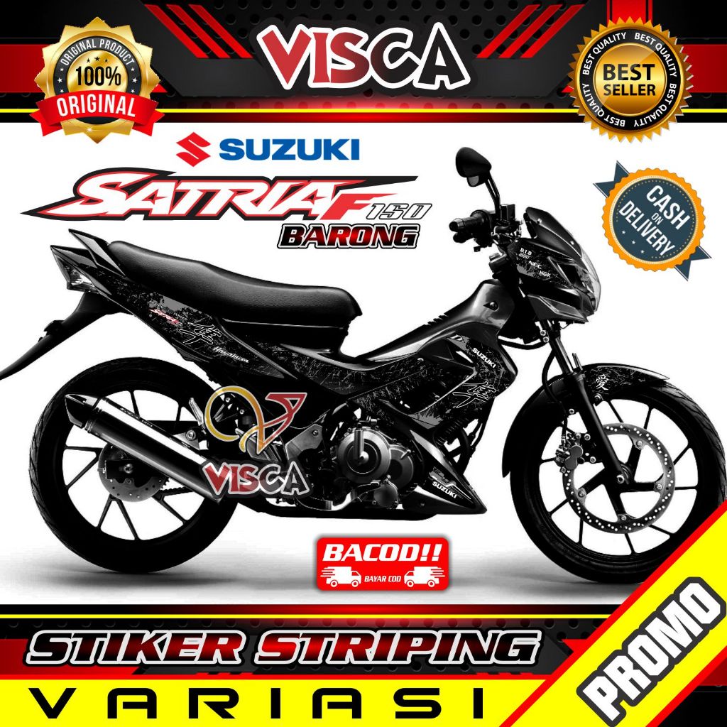 STRIPING SATRIA FU BARONG MOTIF HAYABUSA SERIES