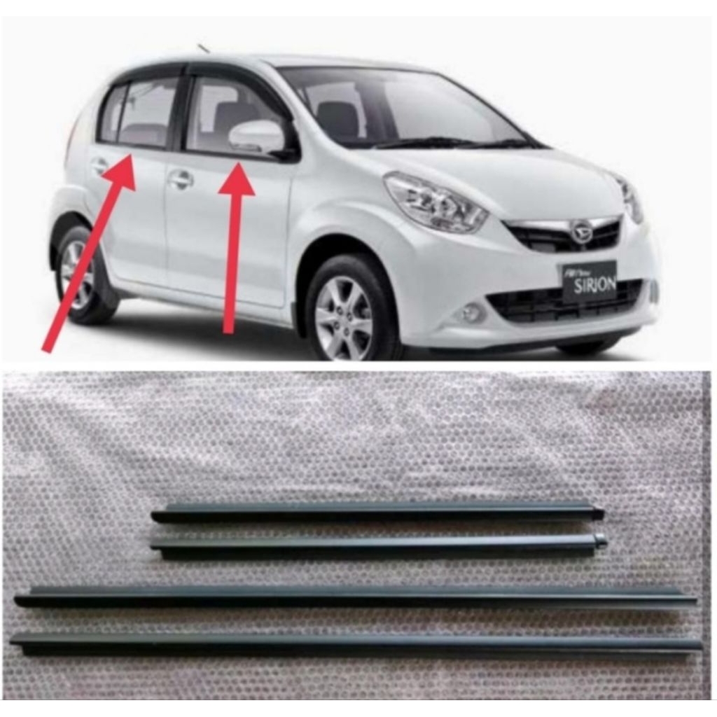 WEATHER STRIP KARET PLIPIT KACA PINTU LUAR SIRION TAHUN 2011-2017 ORIGINAL