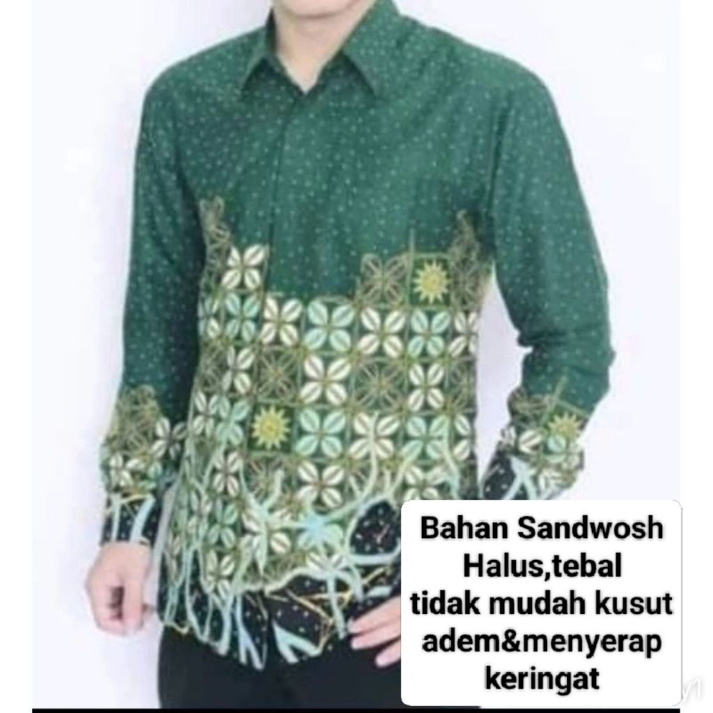 SERAGAM BATIK MUHAMMADIYAH NASIONAL Bahan Sandwosh TERBARU