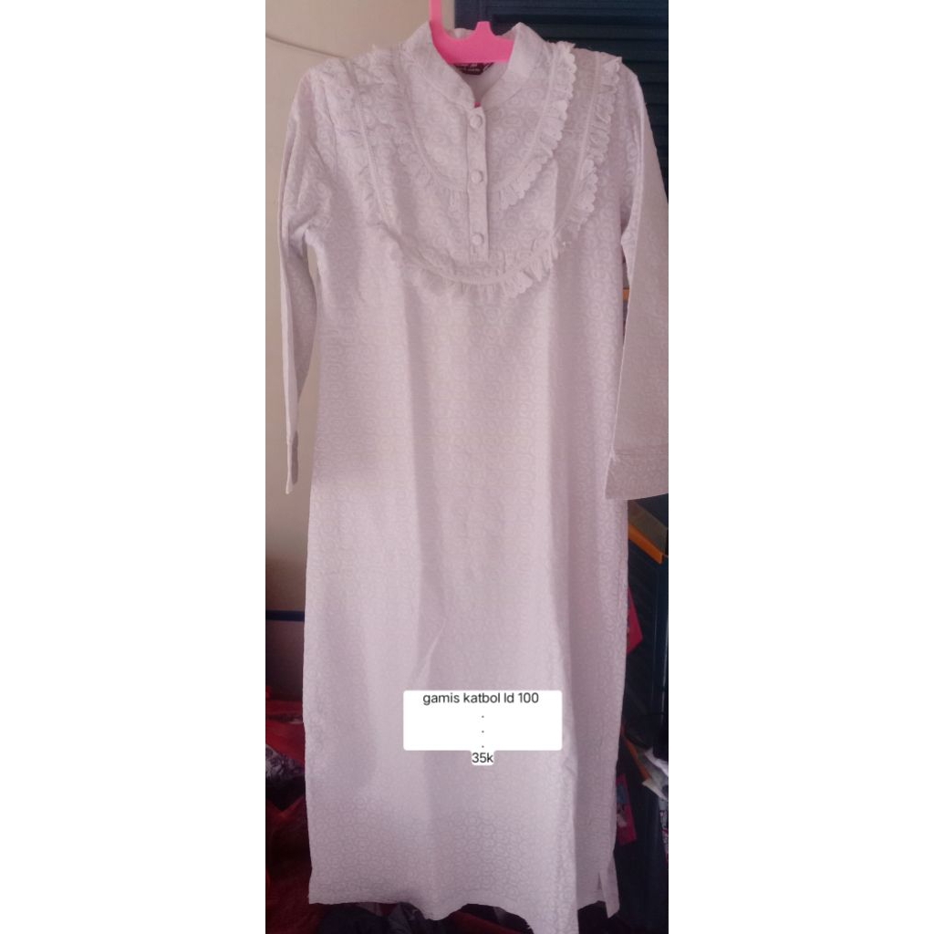 preloved gamis putih |pre gamis putih