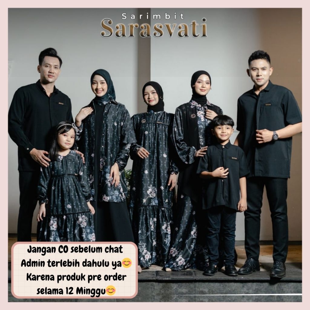 Sarasvati sarimbit lebaran 2026 by Niara id OPEN PRE ORDER (READY FEBRUARI 2026) family set couple k