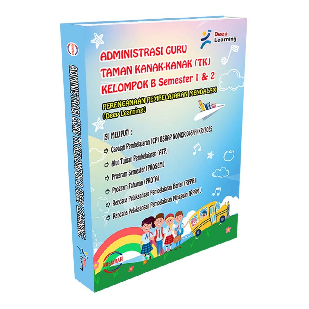 BUKU ADMINISTRASI GURU TK KELOMPOK B DEEP LEARNING
