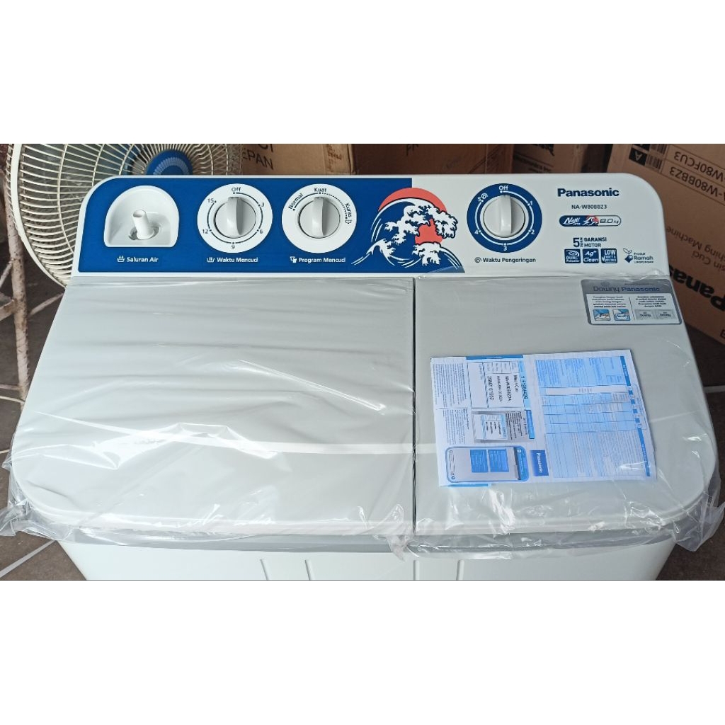 panasonic 90bbz mesin cuci 9 kg ag clean low watt twin tub nami series 2 tabung washer Pulsator anti