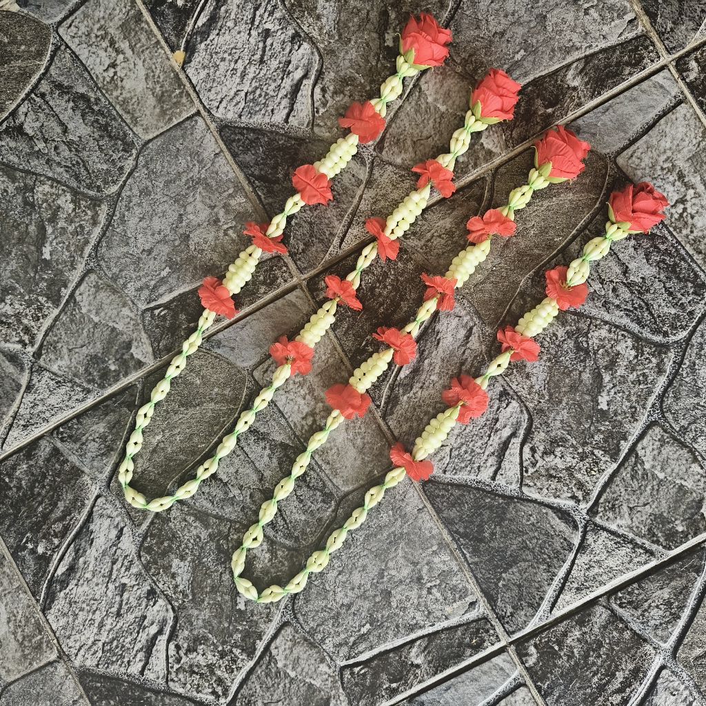 melati palsu premium kalung pengantin pria palembang